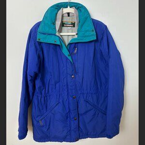 Vintage L.L. Bean Penobscot Full Zip Parka Jacket with Elastic Waist - Size L/XL
